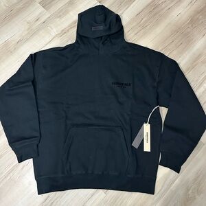 Fear of God Essentials Pullover Hoodie Stretch Limo - Medium Black
